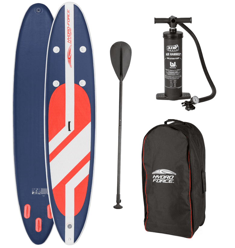 Hydro Force 11 foot Long Tail SUP Large Stand Up Paddleboard Pump Oar
