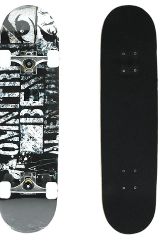 Senmi 7 Plies Maple Double Kick Concave Deck Cool alphabet Grip Tape Skateboard for Primary Intermediate + Free Skateboard Bag