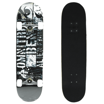 Senmi 7 Plies Maple Double Kick Concave Deck Cool alphabet Grip Tape Skateboard for Primary Intermediate + Free Skateboard Bag