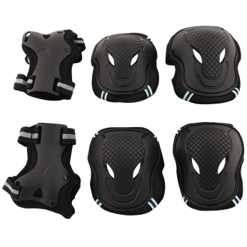 Tera Skateboard Roller Blading Elbow Knee Wrist Protective Safety Gear Pad Guard 6pcs Set Size S M L 2 Color